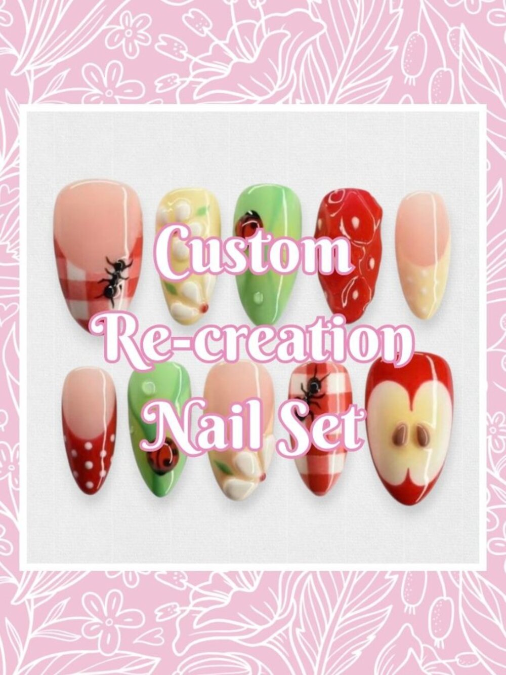 💅 Custom Re-Creation Press-On Nails (Made to Order)